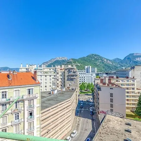 Proche Parc Paul Mistral, 2 Chambres, Wifi, Balcon 그르노블
